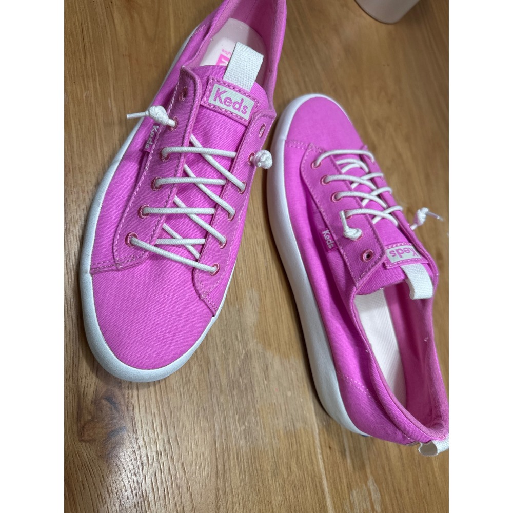 Keds Chillax Pink Canvas Slip On Sneakers Womens Low Top Shoes 8.5 - Picture 3 of 4